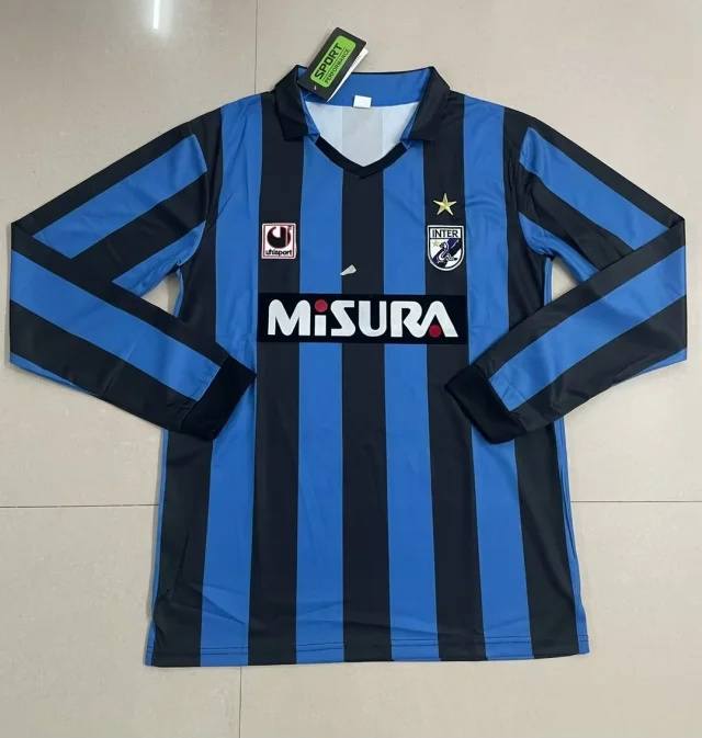 AAA Quality Inter milan 88/90 Home Long Soccer Jersey